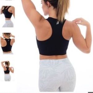Ptula active Jenny energized sports bra in black.